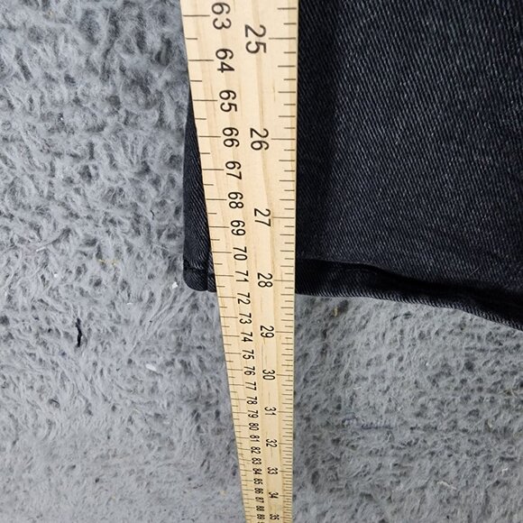 GAP Jeans Womens 29 Petite Black Stretch Mid Rise Long And Lean Flare - Picture 7 of 14